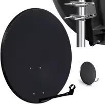 CORAB 80 cm Dark Antenna Dish (ASC-800M-C) – Offset Parabolinė Palydovinė Antena