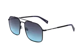 LEVI'S LV-1021-S-807 Unisex Akiniai Nuo Saulės – Juodas Acetato Rėmas, Pilki Polikarbonato Lęšiai, 58 mm