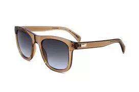 LEVI'S LV1023S09GB Unisex akiniai nuo saulės - Matinis juodas rėmelis, pilki lęšiai, 53 mm