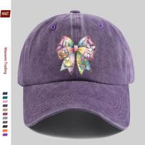 pc pcs Women Easter Bunny  Egg Trucker Hat  Adjustable Buckle Strap Lightweight Baseball Cap with Bow Print Vintage Suita 1pc