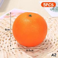 5Pcs Artificial Oranges Simulation Fruits Set Fake Fruit For House Kitchen Festive & Party Decoration, Pography Props