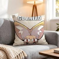 Character Neco Arc Cushion Cover 1Pcs Decorative Covers Soft Cushion Case For Sofa Couch Decor 40X40 45X45 Pillowcases Peach skin 18*18(CM)-1Pcs