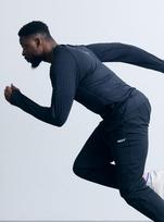 Aerit Running Quick Dry Ls Am1185 Bk Black/5 Size (120-125)