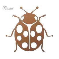 Outdoor Ladybug Ornament Metal Garden Decor for Outside, Cute Ladybugs Yard Art Lawn Artistic Accent Ornaments, Wall Sculptures & Statues, Fence 1pc