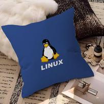 Linux Operating System Tux Penguin Pillow Cover For Bedroom Room And Living Room Sofa Decorative Cushion Cover 30x30cm
