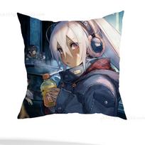 A-Atago Azur Lane Pillow Case Square Double-Sided Printing Short Plush Sofa Cushion Cover Bedroom Bedside Pillow 30x30cm