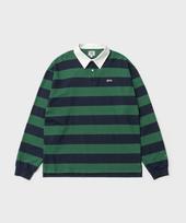 Le Tigre Rugby Stripe Longsleeve T-Shirt (Navy-Green) Navy-Green/M
