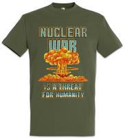 Pixel Nuclear War T-Shirt Nuclear Atomic Plant Explosion Weapons Bomb Gamer S