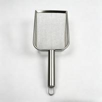 Stainless Steel Cat Litter Scoop - A Must-have Tool for Cat Owners. Specialized Scoop Made of Bentonite Mineral Sand. Fine Holes for Pets. 3.8mm hole