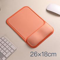 Non-Slip Wrist Rest Mouse Pad Silicone Ergonomic Mouse Pad Mouse Pad With Wrist Rest  Office Use orange-hwd