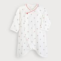 moimoln Mini Moifrang Bamboo Single Newborn Infant Kimono Bodysuit Gown Summer Baby Sleepsuit 60 beveik baltos spalvos