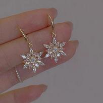 New Korean Pink Crystal Butterfly Drop Earrings For Women Love Heart Shape Long Tassel Dangle Earring Wedding Party Jewelry Gift