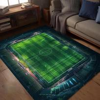 Futbolo Stadiono Kilimas Futbolo Laukas Sporto Dizainas Futbolo Laukas Kilimas Vaikų Sporto Kambario Dekoras Amerikietiškas Kilimas Namų Dekoras 40x60cm