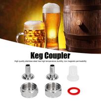 6 piece 5/16 Inch Barb Keg Coupler Fitting Chrome-Plated Brass Beer Brewing Equipment  Kegerator
