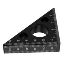 Aluminum Alloy Triangle Ruler High Precision Layout Measuring Tool  For Woodworking