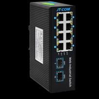Jing Tang 2-Port SFP 8-Port PoE Gigabit Managed Ring Network Switch