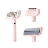 Pet Hair Removal Spray Brush, Pet Hair Removal Tool, New Upgraded Pet Hair Remover with Fur Bin-Reusable Lint Roller rožinė