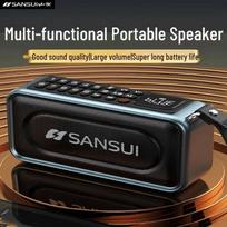 SANSUI Outdoor Portable Mini Bluetooth Speaker with Heavy Bass (CN version)