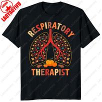 Lung Respiratory Therapist Graphic T Shirts Autumn Fallen Leaves Pumpkin Pulmonologist Tshirt Tops Unisex Unisex Printed Tshirt S