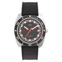 TIMEX QTIMEX Watch Quartz 5 ATM Water Resistant Plastic Black Dial TW2W22400 Unisex