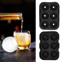 6 Cavity Sphere Ice Mold Easy Release Silicone Ice Cube Tray Ice Ball Maker  Juice Beverages Making