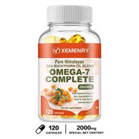 XEMENRY - 2000 mg šaltalankių aliejaus kapsulės - Odos, žarnyno, širdies ir kepenų sveikatai bei imuniteto palaikymui 120*1