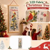 Fabric Christmas Tree Advent Calendar Countdown Wall Hanging Decoration One Size