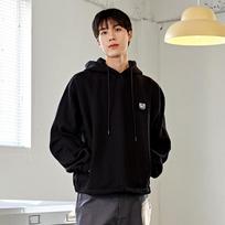 Custom Us Back-Banding Brushed Fleece Hoodie Sweatshirt Cfs23Wkhtb08 Bla Grey/M