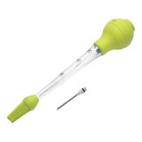 1 rinkinys „Turkey Baster“ svarstyklių dizainas Lengvai valomas nešiojamasis kalakutienos aliejaus lašintuvas su valymo šepetėliu kepsninės reikmenimis žalia