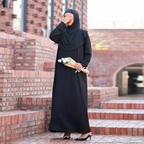 Kukli Ramadano maldos suknelė su gobtuvu, musulmoniška abajų, pilnomis rankovėmis, vientisa kaftano moteriška jilbabų hidžabų suknelės islamo drabužiai One Size juoda