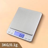 Tiansheng Kitchen Elektroninės svarstyklės i2000: 0,01 g tikslumas, nerūdijantis plienas, kompaktiškas, skirtas kepimui ir buitiniam naudojimui. white