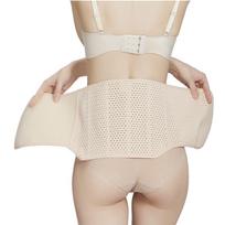 Postpartum Waist Trainer: Slimming Body Shaper & Belly Wrap with Breathable Magic Sticker One Size kūno spalva