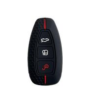 3 mygtukų raktų dangtelis, skirtas Ford Transit Custom Mondeo Fiesta Kuga ST Line MK3 Focus 3 universalo Ecosport dėklo raktų apsauga raudona