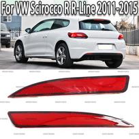 K-Car Galinio buferio atšvaito įspėjamojo žibinto juostelės dangtelis strypas Volkswagen VW Scirocco R R-Line 2011-2015 1K8945105 Left black