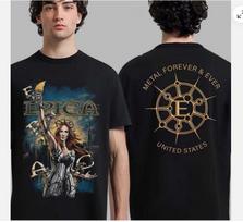 Epica 2025 Exclusive US Tour Merch Fight To Survive reprint T-Shirt. Unisex T-Shirt XXL