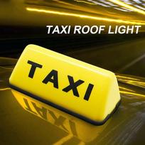 New COB Yellow Base Cab Roof Top Topper Taxi Sign 12V Car Sign Lamp