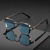 Steampunk Metal Men's Sunglasses One Size