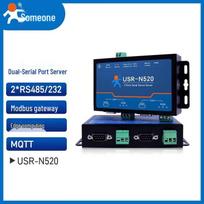 LonHand N520 Industrial Dual-Port RS232/422/485 to Ethernet Serial Server