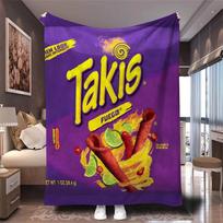 1 vnt. ryški Takis čili rašto minkšta flanelinė antklodė  Ypač jaukus pledas lovai, sofai ir kelionėms  Puiki dovana gimtadieniui 75cmx90cm
