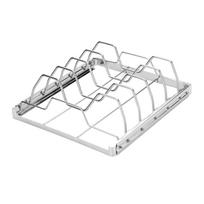 Stainless Steel Rib Rack for Grilling BBQ Meat Rack for Beef Ribs Pork Ribs Lamb Ribs and Chicken Rack for Outdoor Barbecue Cooking