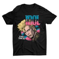 Billy Idol Singer Tour 1987 Tee Shirt Unisex Black Size S-5XL 1R149 M