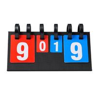 Latest Multi Sports Score Flip Scoreboard Model 003 Number Cards Foldable ABS Material Portable Desktop Board Black juoda