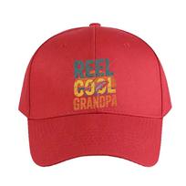 Vintage REEL COOL GRANDPA Fishing Woman Man Baseball Cap Adult Adjustable with Curved Brim Hiking Fishing Hat duckbill cap Adjustable