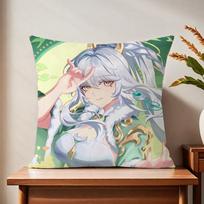 Genshin game Impact Zibai cushion cover For Pillow Printing Sofa Decoration Home Car Room Coffee Shop Office Nordic Simplicity 30x30cm