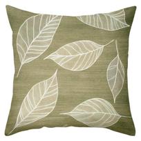 1 pieces -2D flat printing Olive Green Leaf Patterned Decorative Throw Pillows Polyester pillowcase, sofa decorative cushion cov 40x40cm