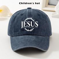 Jesus Way Truth Life Graphic Washed Baseball Cap Cotton Adjustable Outdoor Sun Hat for Unisex One Size
