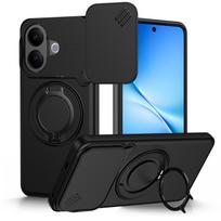 Slide Camera Lens Protector Case for Vivo V60 Lite Case Built-in 360° Rotatable Ring Kickstand for Vivo V60 Lite juoda