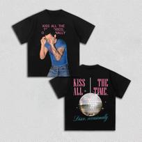 Harry Styles Kiss All The Time Album 100Cotton Unisex Shirt 2026 Summer ONeck Unisexs Y2k Hip Hop Short Sleeve Tshirt Fan Gift S
