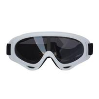 Ski Goggles Snowboard Eyewear Cycling Protective Gear Safety Windproof Anti-Fog PC Lens Adult Outdoor Sports Eye Protection White Frame Gray Lens