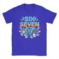 Funny 67 Brainrot Italian Meme T Shirts For Unisex Unisex Pure Cotton Humorous Tshirts Round Collar Six Seven 67 Tee Shirt Clothes S